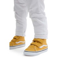  παιδικά πάνινα παπούτσια vans td sk8-mid reissue v χρώμα: κίτρινο
