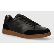  δερμάτινα αθλητικά παπούτσια wojas χρώμα: μαύρο, 1021751