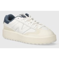  δερμάτινα αθλητικά παπούτσια new balance ct302va χρώμα: άσπρο, ct302va