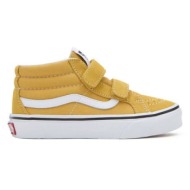  παιδικά πάνινα παπούτσια vans uy sk8-mid reissue v χρώμα: κίτρινο