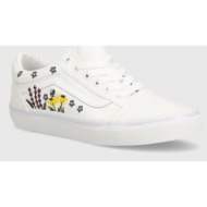  παιδικά πάνινα παπούτσια vans jn old skool χρώμα: άσπρο