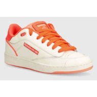  δερμάτινα αθλητικά παπούτσια reebok classic club c χρώμα: μπεζ, 100074249