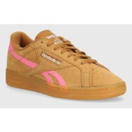  σουέτ αθλητικά παπούτσια reebok classic club c χρώμα: μπεζ, 100206242