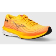  παπούτσια για τρέξιμο mizuno wave skyrise 5 χρώμα: πορτοκαλί, j1gc2409