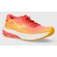  παπούτσια για τρέξιμο mizuno wave skyrise 5 χρώμα: πορτοκαλί, j1gd2409