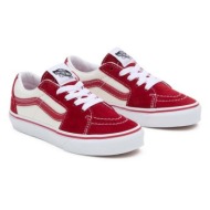  παιδικά πάνινα παπούτσια vans uy sk8-low χρώμα: κόκκινο