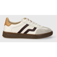  δερμάτινα αθλητικά παπούτσια gant cuzima χρώμα: άσπρο, 28533549.g202