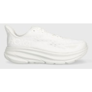  παπούτσια για τρέξιμο hoka one one clifton 9 χρώμα: άσπρο