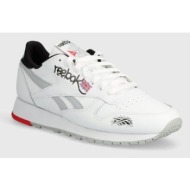  δερμάτινα αθλητικά παπούτσια reebok classic classic leather χρώμα: άσπρο, 100075003