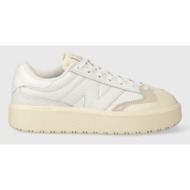  δερμάτινα αθλητικά παπούτσια new balance ct302ob χρώμα: άσπρο f30