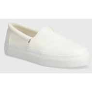  πάνινα παπούτσια toms alp fenix platform slip on χρώμα: άσπρο, 10019805