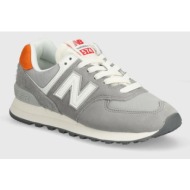  αθλητικά new balance 574 χρώμα: γκρι, wl574yg2