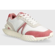  δερμάτινα αθλητικά παπούτσια lacoste l-spin deluxe leather χρώμα: άσπρο, 47sfa0021