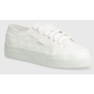  πάνινα παπούτσια superga 2740 flower sangallo χρώμα: άσπρο, s2148kw