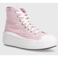  παιδικά πάνινα παπούτσια converse a07358c χρώμα: ροζ