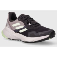  παπούτσια adidas terrex soulstride rain.rdy χρώμα: μοβ, id7754