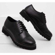  δερμάτινα κλειστά παπούτσια answear lab χρώμα: μαύρο