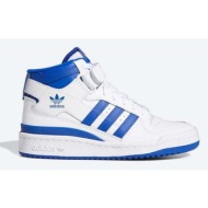  δερμάτινα αθλητικά παπούτσια adidas originals forum mid j χρώμα άσπρο