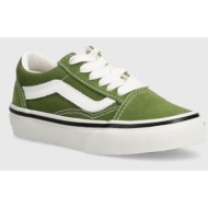  παιδικά πάνινα παπούτσια vans old skool χρώμα: πράσινο, vn000cyvcib1