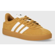  σουέτ αθλητικά παπούτσια adidas vl court 3.0 χρώμα: κίτρινο, id9183