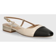  δερμάτινες μπαλαρίνες steve madden belinda χρώμα: μπεζ, sm11002823