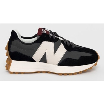 σουέτ παπούτσια new balance χρώμα μαύρο