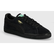  σουέτ αθλητικά παπούτσια puma suede classic χρώμα: μαύρο, 399781