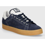  σουέτ αθλητικά παπούτσια adidas originals stan smith cs χρώμα: ναυτικό μπλε, ig9395