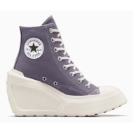  πάνινα παπούτσια converse chuck 70 de luxe wedge platform χρώμα: ροζ, a08282c