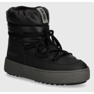  μπότες χιονιού moon boot mb ltrack low nylon wp χρώμα: μαύρο, 80d2450080 n001