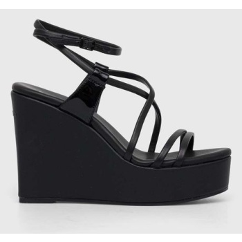 δερμάτινα σανδάλια calvin klein wedge