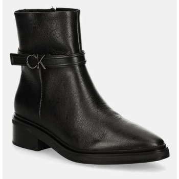 δερμάτινες μπότες calvin klein heel