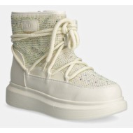 μπότες χιονιού goe χρώμα: μπεζ, oo2n4301 white