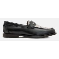  δερμάτινα μοκασίνια allsaints harmon loafer χρώμα: μαύρο, m024fb