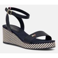  σανδάλια tommy hilfiger im raffia sandal χρώμα: ναυτικό μπλε, fw0fw08226