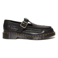  δερμάτινα κλειστά παπούτσια dr. martens adrian t bar χρώμα: μαύρο, dm31622001