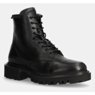  δερμάτινα παπούτσια allsaints vaughan boot χρώμα: μαύρο, m049fb