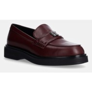  δερμάτινα μοκασίνια calvin klein loafer w/hw lth hw0hw02182