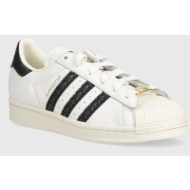  δερμάτινα αθλητικά παπούτσια adidas originals superstar χρώμα: άσπρο, if3637