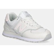  αθλητικά new balance 574 χρώμα: άσπρο, wl574fj2