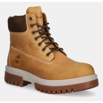 δερμάτινες μπότες πεζοπορίας timberland