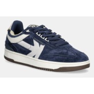  nubuck sneakers kaotiko boston vega χρώμα: ναυτικό μπλε, ap006-06-2600