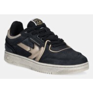  nubuck sneakers kaotiko boston piping metal χρώμα: ναυτικό μπλε, ap005-02-2700