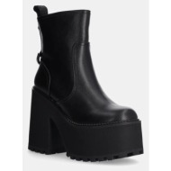  μποτάκια buffalo killah zip boot mid χρώμα: μαύρο, 1622374-blk