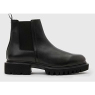  δερμάτινες μπότες τσέλσι allsaints vince boot χρώμα: μαύρο, m050fb