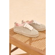  πάνινα παπούτσια manebi la havana lace-up espadrilles χρώμα: μπεζ, o 7.1 e0