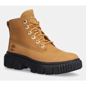 δερμάτινα workers timberland greyfield