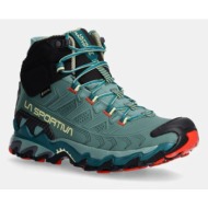  παπούτσια la sportiva ultra raptor ii mid leather gtx χρώμα: τιρκουάζ, 34l734900