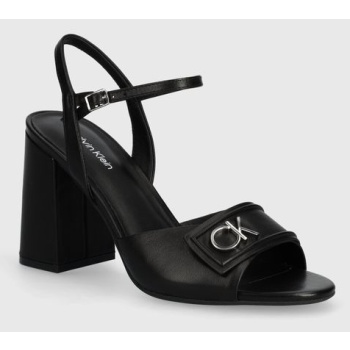 δερμάτινα σανδάλια calvin klein heel