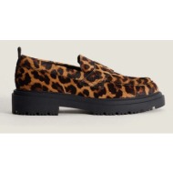  δερμάτινα μοκασίνια hoff leopard marron χρώμα: καφέ, 22428004 school